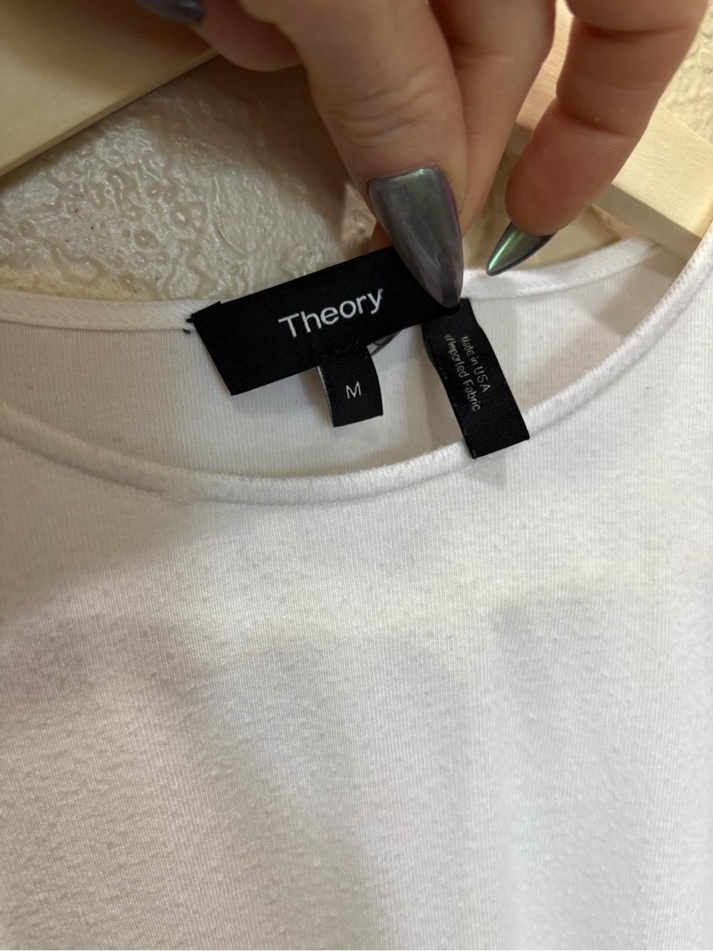 Theory Draped Sleeveless Viscose Top in White Medium Minimalist Office - Picture 7 of 10